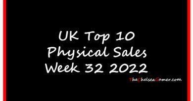 UK Top 10 - Physical Software chart Week 32 2022